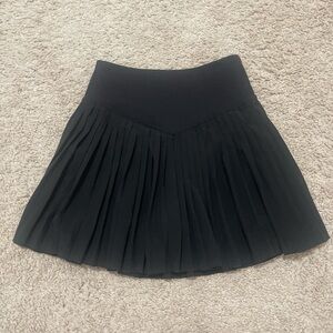 Athletic Black Pleated Skirt